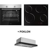 Vivax HOME ugradna rerna BO-806BFM X + HOME Ugradna staklokeramička ploča BH-04MDOVC + POKLON HOME kuhinjski aspirator CHO-60PT100T B Cene
