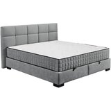 MID.YOU POSTELJA Z VZMETNICO 160 cm x 200 cm , tekstil, leseni material antracit | Shoptok.si