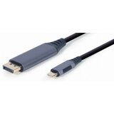 Gembird CC-USB3C-DPF-01-6 USB Type-C to DisplayPort male adapter cable, space grey, 1.8 m 42551 Cene'.'
