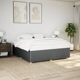 vidaXL Posteljni okvir brez vzmetnice temno siv 200x200 cm blago Cene