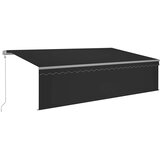  Automatska tenda s roletom i senzorom LED 5 x 3 m antracit | shoptok.hr