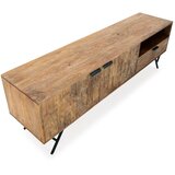 MOME TV omarica iz masivnega manga v naravni barvi 175x55x40 cm Priya – | Shoptok.si
