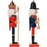 Božićni orašar TURKU 2 kom. Crvena i crna 30 cm | shoptok.hr