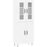  Visoka komoda bijela 69,5x34x180 cm konstruirano drvo | shoptok.hr