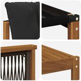  Set vanjskih sofa 9 kom. Prirodna i crna | shoptok.hr