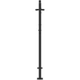  Vrtna vrata 110 x 130 cm Crna Može se zaključati | shoptok.hr