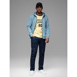 Ombre Unzipped hoodie sweatshirt in streetwear style - light blue | shoptok.hr