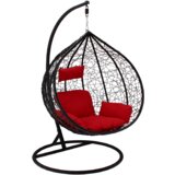 Molarem Home viseća stolica - Veličina XL - Okvir crni - Jastuk crveni | shoptok.hr