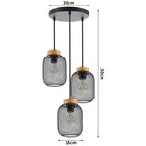  Brilagi - Visilica na sajli BASKLITE 3xE27/15W/230V drvo/crna | Eponuda.com