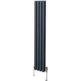 Monster ovalni stebrični radiator in ventili - 1600 mm x 240 mm - antracitno siva, (21569800) Cene
