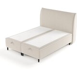 Maison de Rêve Bež tapecirani bračni krevet s prostorom za odlaganje 200x200 cm Pearl – | shoptok.hr