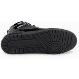 Ombre Men's high boots sneakers with shiny elements - black | shoptok.hr