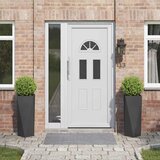 vidaXL Cvetlično korito 2 pcs Črna 30 x 30 x 75 cm Jeklo | Shoptok.si