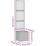  Vrtni rešetkasti saksija Smeđa 35 x 30 x 135 cm Metal | shoptok.hr