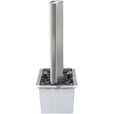  Vrtna fontana srebrna 60,2x37x122,1 cm od nehrđajućeg čelika | shoptok.hr
