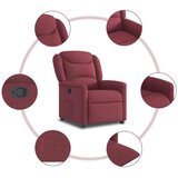  Naslonjač od tkanine crvena boja vina | shoptok.hr