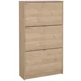 Preklopna omarica za čevlje v hrastovem dekorju v naravni barvi 70x124x24 cm Shoes –
