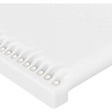  Uzglavlje bijelo 203x16x118/128 cm od umjetne kože | shoptok.hr