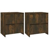 vidaXL Komode 2 kom boja dimljenog hrasta 70 x 41 x 75 cm od iverice | shoptok.hr