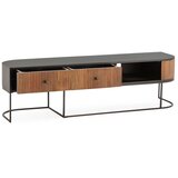 MOME TV omarica iz masivnega manga v naravni barvi 160x45x40 cm Curve – | Shoptok.si