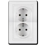  Dupla Utičnica Bela ( 442 ) Cene