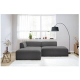 Bobochic Paris Tamno siva kutna garnitura od samta (s lijevim kutom/u obliku slova L) Megeve – | shoptok.hr