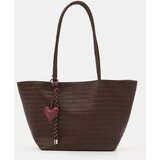 Sinsay Pleteni tote torba s ukrasnim privjeskom | shoptok.hr
