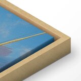  Slika - Seascape – wildflowers and a view of the rough sea 90x60 U prirodnom drvenom okviru | shoptok.hr