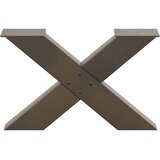  Noge za klub stolić u obliku slova X, 2 kom, prirodni čelik, 60 x (30-31) cm, čelik | Eponuda.com