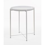 ITALIAN DESIGN NORDIC PLOŠČA BELA POMOŽNA MIZA DIA 420*H520mm, (21300117) Cene