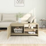  Stolić za kavu boja hrasta 102 x 50 x 45 cm konstruirano drvo | Shoptok.si