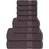 vidaXL Komplet brisač 8-delni FROGN Antracitna 100% bombaž | Shoptok.si