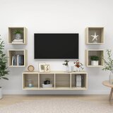vidaXL 5-dijelni set TV ormarića boja hrasta sonome od iverice | shoptok.hr