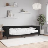  Dnevni krevet s madracem crni 80 x 200 cm baršunasti | shoptok.hr