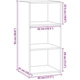 vidaXL Komoda črna 45x41x93 cm inženirski les | Shoptok.si