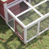  Kavez za zečeve boja kave 144 x 123 x 67,5 cm masivna borovina | Eponuda.com