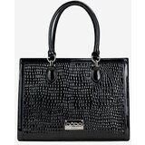 Nobo Lacquered Bag with Embossed Pattern Cene