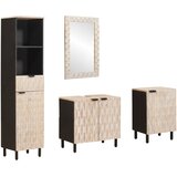  Setovi za kupaonicu 4 pcs Finš bijelog pranja Čvrsto drvo manga | Eponuda.com