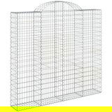  Lučne gabionske košare 7 kom 200x50x180/200cm pocinčano željezo | shoptok.hr