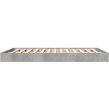  Okvir kreveta siva boja betona 160x200 cm od konstruiranog drva | shoptok.hr