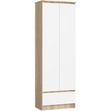 AKORD ZAPRTI KABINET R60 2D 1SZ CLP SONOMA HRAST / BELO, (21714235) Cene