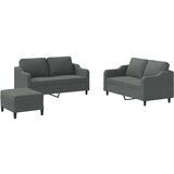  Sedežna garnitura z blazinami 3-delna temno sivo blago, (20925035) | Shoptok.si