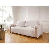 ELTAP Bež/krem sklopiva/s prostorom za odlaganje sofa od bouclé tkanine 244 cm Arcadova – | shoptok.hr