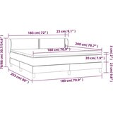  Box spring postelja z vzmetnico siva 180x200 cm umetno usnje, (20902109) | Shoptok.si