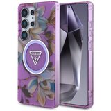 Guess Silikonski ovitek za Samsung Galaxy S25 Ultra 5G, MagSafe, Flowers Triangle | Shoptok.si