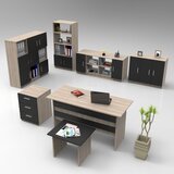 Woody Fashion Hanah Kućni kancelarijski set Hrast-Crna Cijene