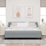  Krevet s opruga kutije Svjetlosiva 180 x 200 cm tkanina | shoptok.hr
