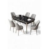Hanah home trpezarijski set, 7 dijelova, siva | Eponuda.ba