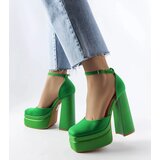 Gemre Green high block heel pumps Romines | Shoptok.si