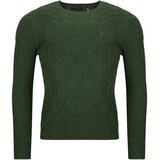 Polo Ralph Lauren Puloverji PULL COL ROND EN MAILLE TORSADEE LAINE CACHEMIRE Zelena Cene